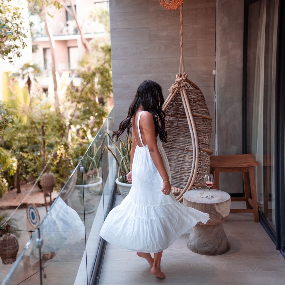 Elegant White Summer Dress